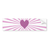 Burst Of Love (Pink) Bumper Sticker