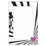 Burst Of Love (Pink on Black) Dry Erase Boards