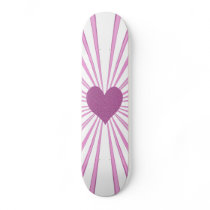 Burst Of Love (Pink) Custom Skate Board