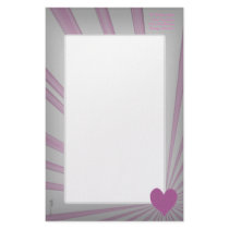 Burst Of Love (Pink) Stationery