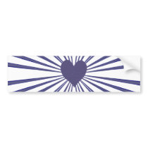 Burst Of Love (Purple) Bumper Stickers