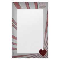 Burst Of Love Custom Stationery