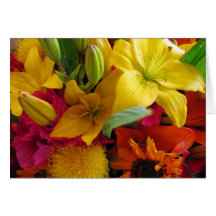 Bursts of Colors Greeting Card