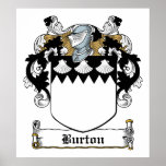 Burton Family Crest Print
