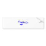 Burton Surname Classic Style Bumper Sticker