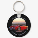 BurtsGarage.com Vintage Sportscars Keychain by studiosinaloa BurtsGarage.com Vintage Sportscars Keychain