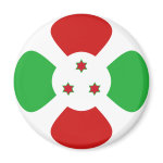Burundi Fisheye Flag Magnet