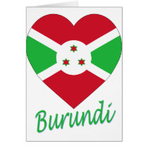 Burundi Flag Heart cards by Vexillophile Burundi Flag Heart cards