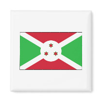 Burundi FLAG International magnets