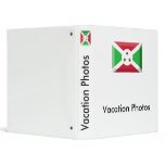 Burundi Flag Jewel Vinyl Binders