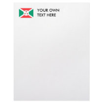 Burundi Flag Customized Letterhead
