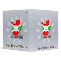 Burundi Flag Map 2.0 Vinyl Binder