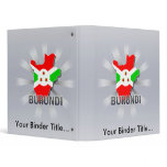 Burundi Flag Map 2.0 Vinyl Binder