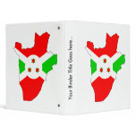 Burundi Flag Map full size Vinyl Binders