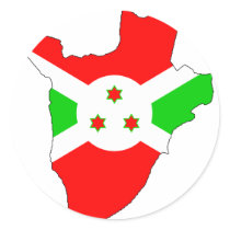 Burundi flag map stickers