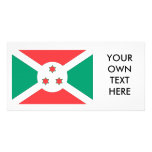 Burundi Flag Personalized Photo Card