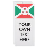 Burundi Flag Rack Card
