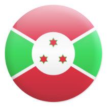 Burundi Flag Round Sticker