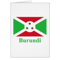 Burundi Flag with Name cards by Vexillophile Burundi Flag with Name cards