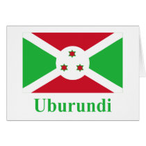 Burundi Flag with Name in Kirundi cards by Vexillophile Burundi Flag with Name in Kirundi cards