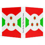 Burundi High quality Flag 3 Ring Binder