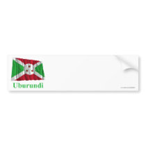 Burundi Waving Flag with Name in Kirundi bumper stickers by Vexillophile Burundi Waving Flag with Name in Kirundi bumper stickers
