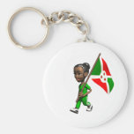 Burundian Girl Keychain