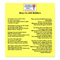 Bury me with Soldiers - Honor Our Veterans posters