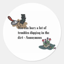Bury Your Troubles stickers