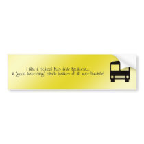 Bus Aide - A Good Morning Smile Bumper Sticker