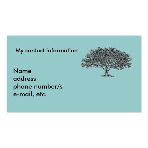 Bus Card - Genealogy research Business Card