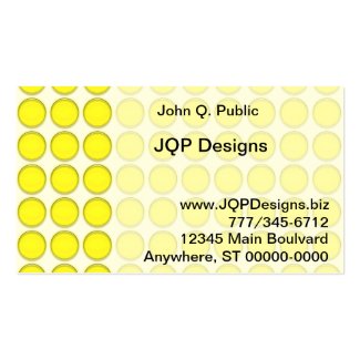 Bus. Card - Yellow Dots