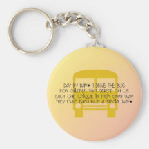 Bus Driver - Day By Day Poem Keychain