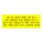 Bus Driver - Day Day Day Poem Poster
