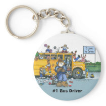 Bus Driver Keychain