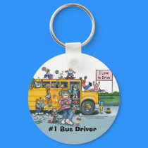 Bus Driver Keychain