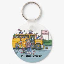 Bus Driver Keychain