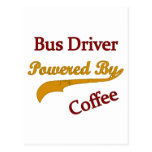 Bus Driver Powered By Coffee Post Card
