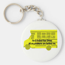 Bus Driver-Problems Behind Me Keychain