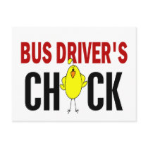 BUS DRIVER’S CHICK postcards by professiongifts BUS DRIVER’S CHICK postcards