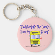 Bus Driver "The Wheels on the Bus" Key Chain
