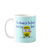 Bus Driver "The Wheels on the Bus" Mugs