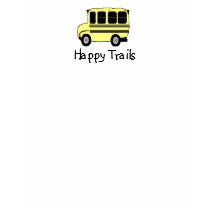 Bus Happy Trails t-shirts
