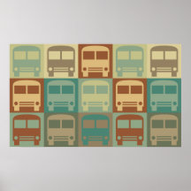 Bus Pop Art Posters