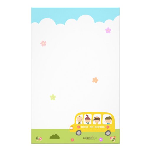 Bus School Back To School Stationary Stationery | Zazzle