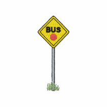 Bus Stop Sign embroidered shirts by ZazzleEmbroidery Bus Stop Sign embroidered shirts