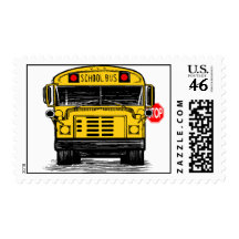 Bus Stop Sign Postage