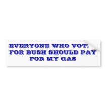 Bush and Gas Prices bumper stickers
