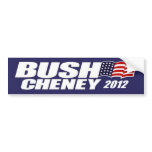 Bush Cheney 2012 Bumper Sticker