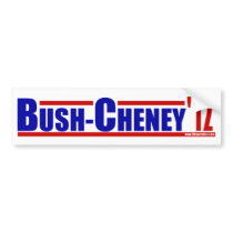 Bush Cheney 2012 Bumper Sticker